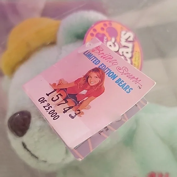 Britney Spears Mint Green Limited Edition Bear #15743 - Picture 6 of 6